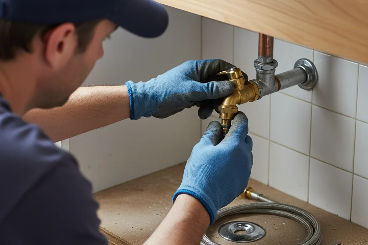 Shutoff valve and fitting work during Repiping in Green Valley